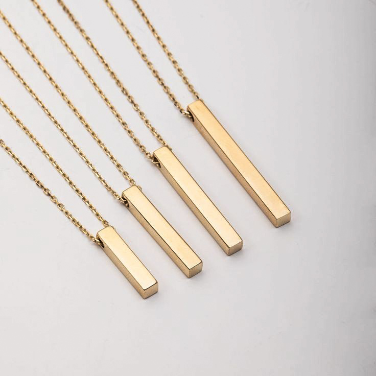 Gold Rod Pendant