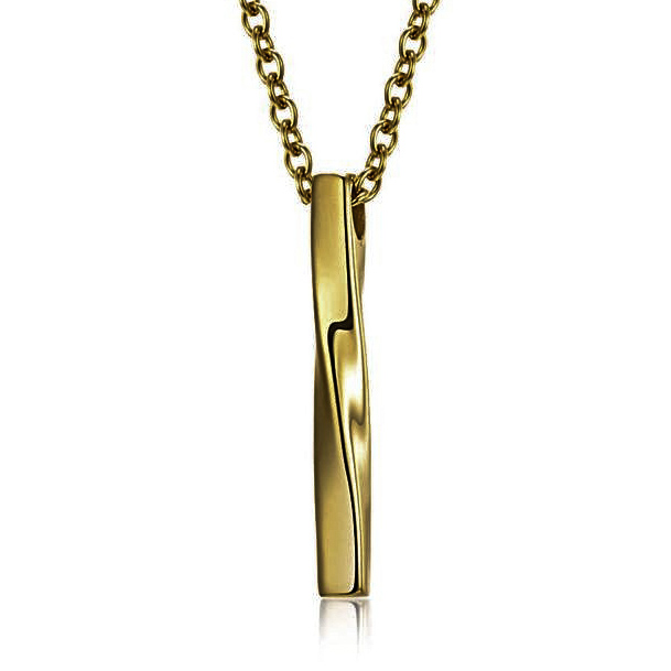 Gold Twisted Pendant