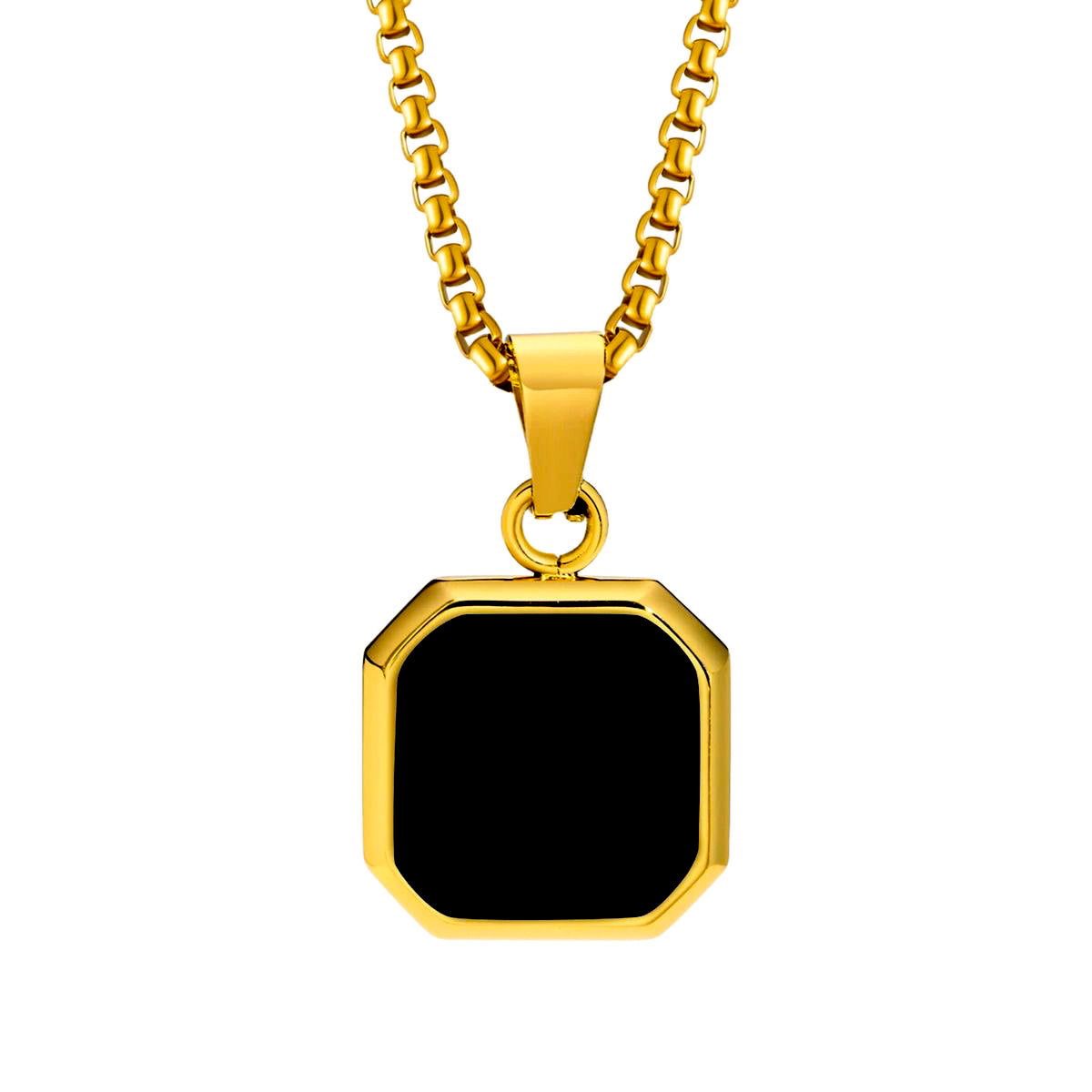 Classics | GP Black Onyx Pendant Necklace