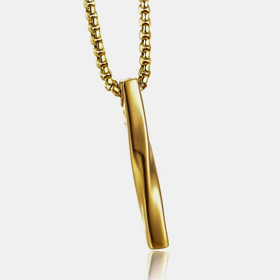 Gold Twisted Pendant