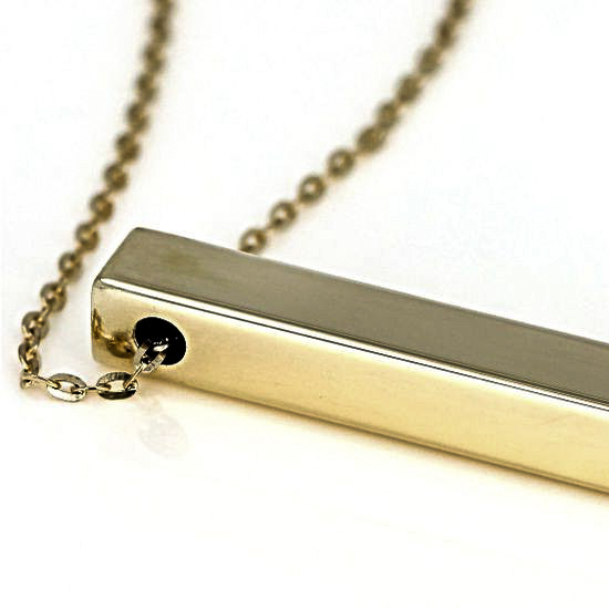 Gold Rod Pendant