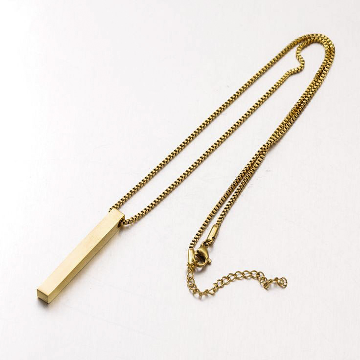 Gold Rod Pendant