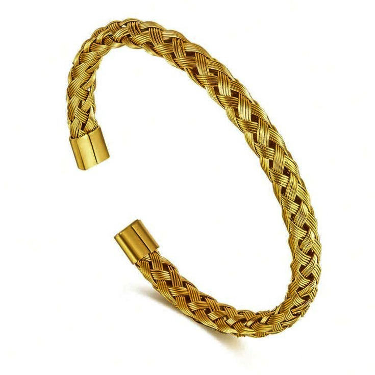 GP Braided Cuff Bracelet
