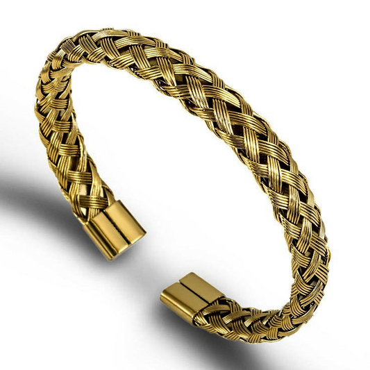 GP Braided Cuff Bracelet
