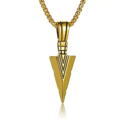 Gold Arrow Pendant & Chain