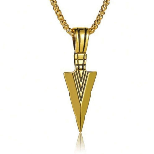 Gold Arrow Pendant & Chain